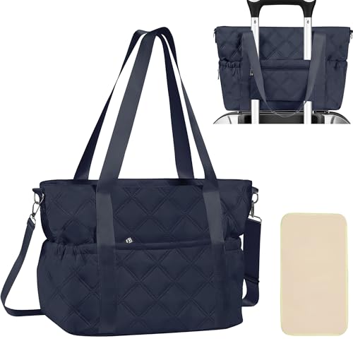 FCQQYWZ Quilted Diaper Bag Tote