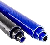 50 cm Silikonschlauch - Stück in TOP-QUALITÄT mit mehreren Lagen Gewebeverstärkung aus ultrastarkem, doppelt vernetztem HT-Polyester. Vergütete & glänzende Oberflächen - widerstandsfähig, flexibel & langlebig