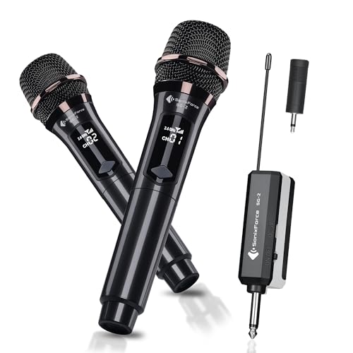 SonixForce Wireless Microphones - Karaoke Microphone...