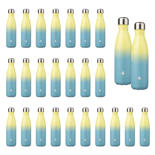 Konokyo 24 Pack 17 oz Insulated Stainless Steel Water Bottle