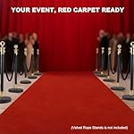 450GSM Thick Red Carpet Runner, 3x10 FT Event Carpet,with TPR Rubber Non-Slip Backing for Wedding, Party, Indoor & Outdoor Use - Image 5