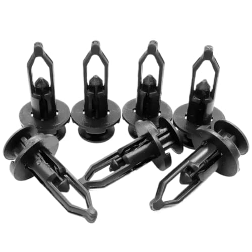 Clip de fixation en plastique noir robuste de 9mm pour panneau de voiture