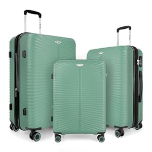 3 Piece Luggage Sets（20/24/28in） Luggage with TSA Lock,large luggage with spinner wheels,Travel Luggage for Men Women#Daphne