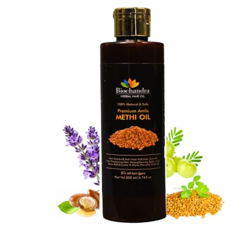 CHANDRAJI ENTERPRISES BIOCHANDRA METHI (Fenugreek) Hair Oil For H...