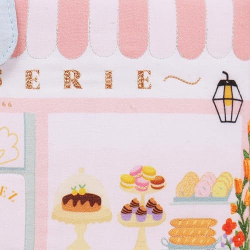 Image of Hobby Gift Patisserie Sewing Box Craft Storage Basket with Handle Internal Accessories Tray for Sewing Knitting and Hobby Supplies