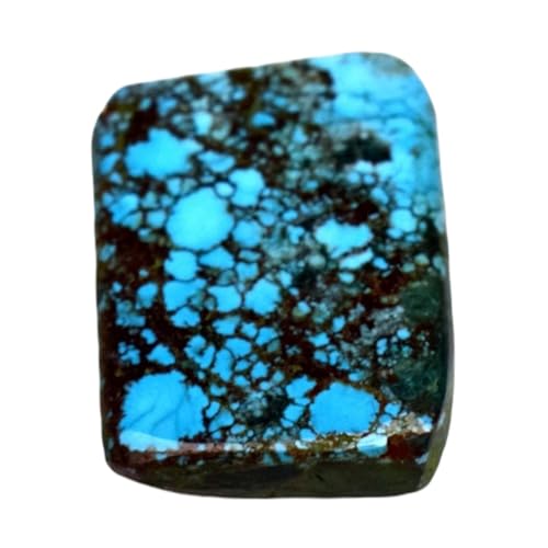 Turquoise naturelle cabochon en vrac rectangle pour fabrication bijoux collier bague pendentif