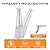 Towallmark Pyramid Patio Heater, 48,000 BTU Outdoor Patio Heater, Quartz Glass Tube Propane Heater, Triple Protection System, With Wheels, Outdoor Heater for Commercial & Residential Silver