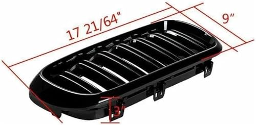 Calandre pour avant de voiture course BMW : assemblage calandre calandre