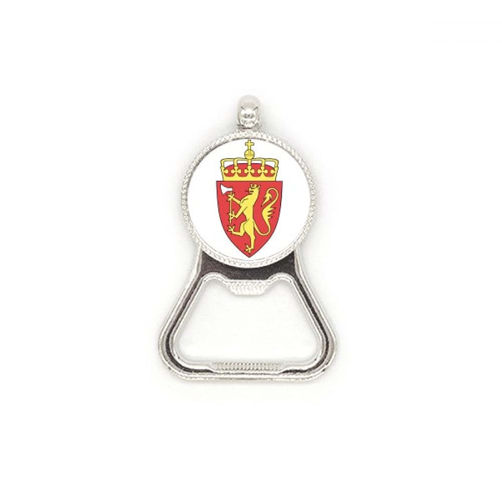 Décapsuleur acier inoxydable Norvège blason gravé haute finition