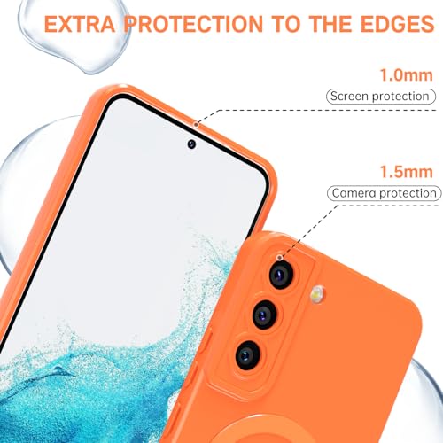 Coque silicone Samsung S22 fine rigide magnétique pour éviter rayures - 5