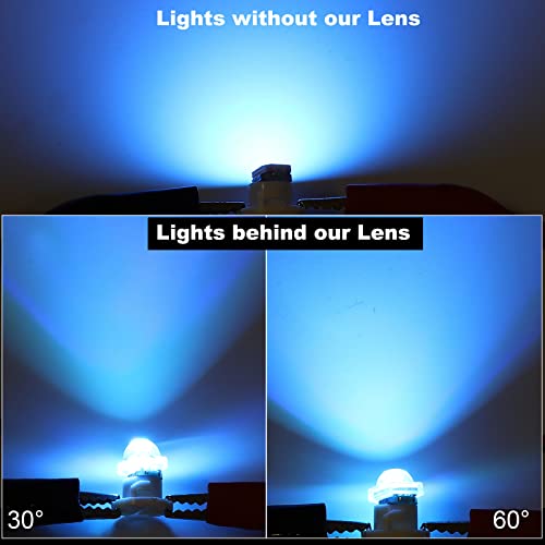 Image of PATIKIL LED Convex Lens, 30 Pack 60 Degree Beam Angle Acrylic LED Optical Convex Condenser Lens for 5050 LED Strip Lamp Beads