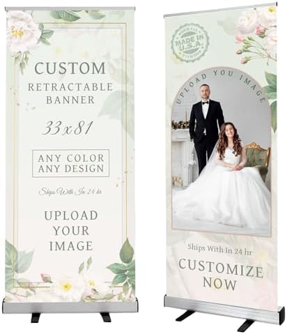 Custom Printed Retractable Banner with Stand, Banners & Signs Cus...