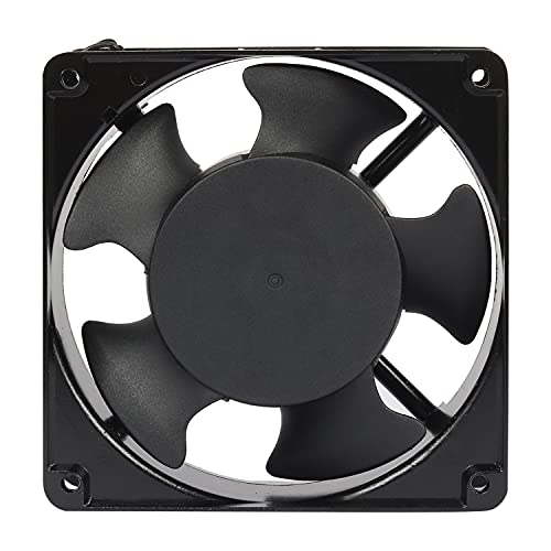 Vendoz AC Small Kitchen Exhaust Aluminium Fan, 4.75″ inches (12x12x3.8 cm), Black
