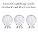 BE-TOOL Set of 8 Crystal Drawer Knobs, Round Handles Ball Pulls for Cabinets, Cupboard Dresser, Drawers, Kitchen Furniture or Kids Room - Translucent
