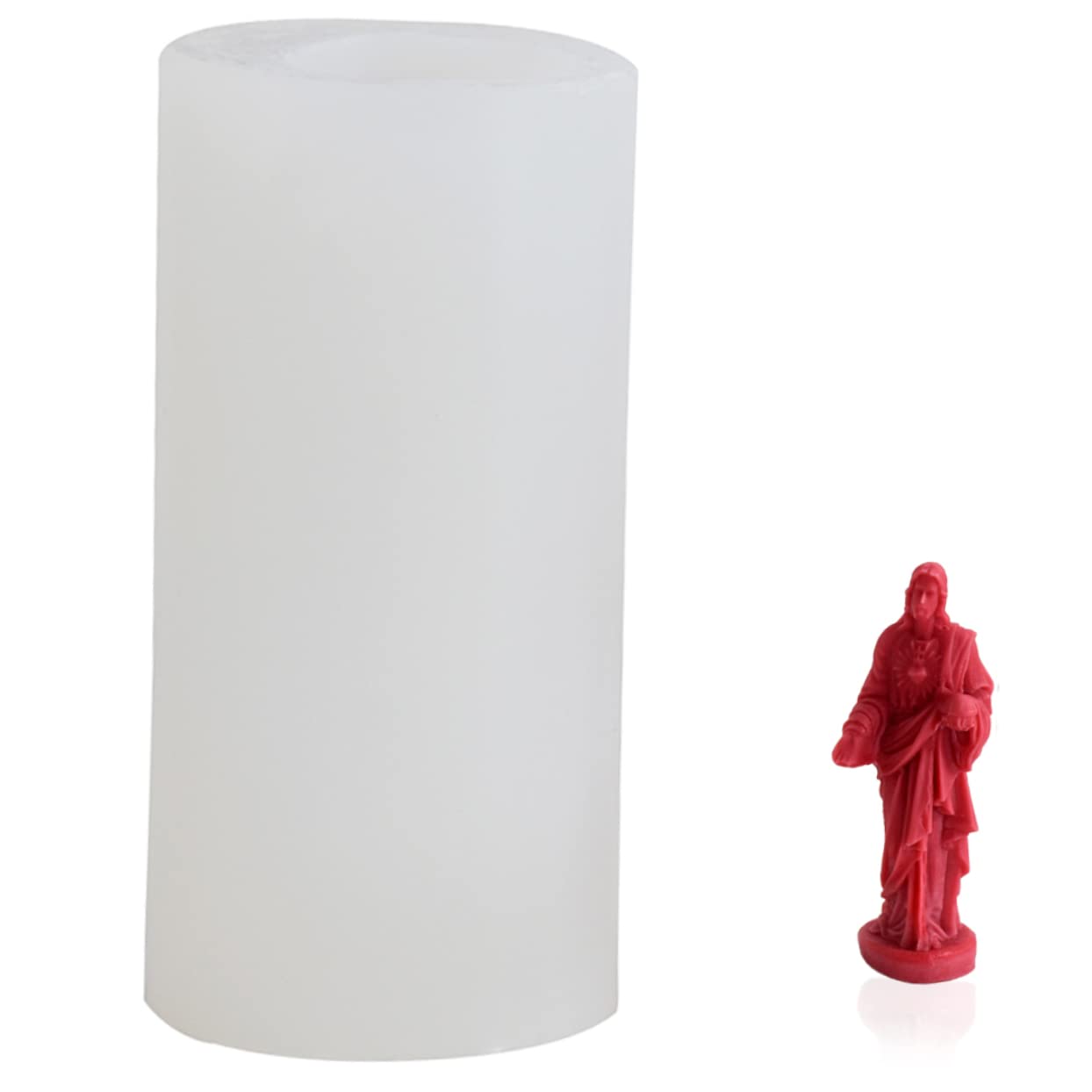 Moule silicone Jésus de haute qualité pour bougie chrétienne