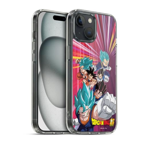Head Case Designs Officially Licensed Dragon Ball Super Vegito Future Trunks Arc Characters Gel Case [Military Grade Protection] Compatible with Apple iPhone 15