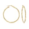 Ross-Simons Italian 18kt Yellow Gold Twisted Hoop Earrings