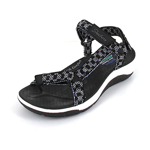 Skechers Sandalia deportiva Reggae Cup-My Bestie para mujer, Negro -, 40 EU