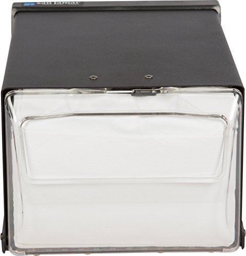 San Jamar H3001 Countertop Fullfold Napkin Dispenser, 300 Capacity, 7-5/8" Width X 5-1/2" Height X 11" Depth, Clear/Black #TOP1