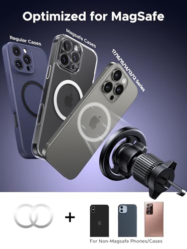 Image of UGREEN 2-in-1 Magsafe Car Mount, Phone Holder for Cars Air Vent Dashboard