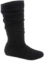 Wells Collection Women's Soft Slouchy Mid-Calf Boots - Low 1/2" Heel, Easy Zipper, Comfortable Rubber Sole