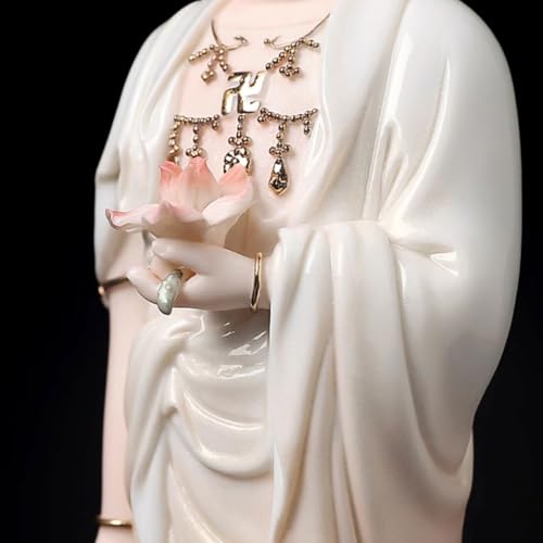 Statue Bouddha Céramique Salon Décoration Zen Maison Bureau