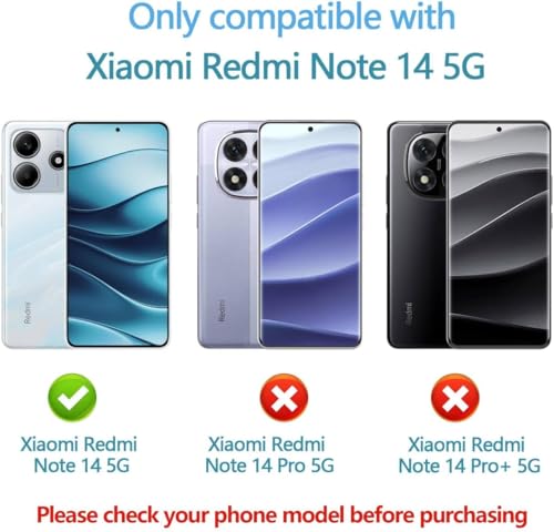 Image of NISHTECH for Redmi Note 14 5G Premium Transparent Hybrid Soft Slim Dust Proof Back Case Cover Silicone with Camera Protection