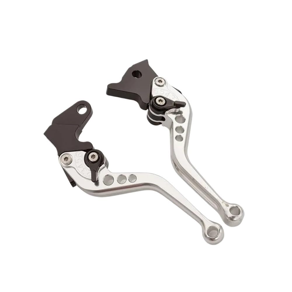AGSBDCYU for HO&ND&A CBR 600RR 1000RR CBR600RR CBR1000RR FIREBLADE 2007-2019 Motorcycle Brakes Levers Handle(Black Grips)(Short Silver)