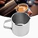 Oumij1 Tazza da Latte Portatile in Acciaio Inossidabile 304 Tazza da caffè con Manico Tazza da Latte Piccola Tazza da Latte condensato Tazza per caffè Espresso