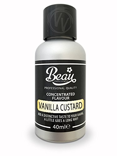 Vanilla Custard Beau Concentrated Flavouring 40ml - for Food use, Baking