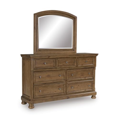 Image of Signature Design by Ashley Wide 7-Drawer Dresser with Mirror