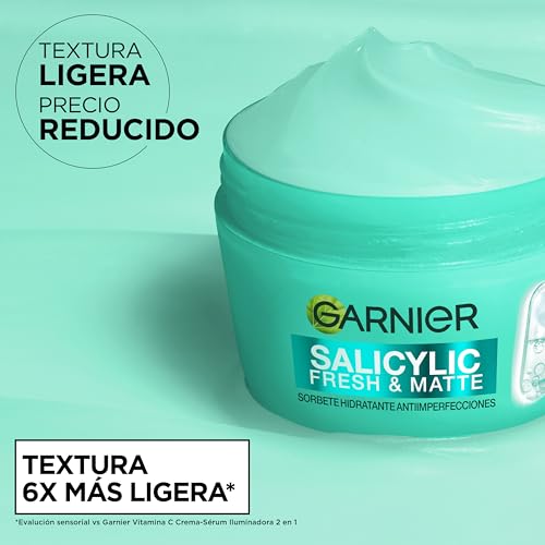 Garnier Pure Active Salicylic Fresh & Matte Sorbete Hidratante Antiimperfecciones - Ultraligera y refrescante -5% [Niacinamida+Ácido salicílico + Centella asiática]-Cruelty Free International y vegan - imagen 3
