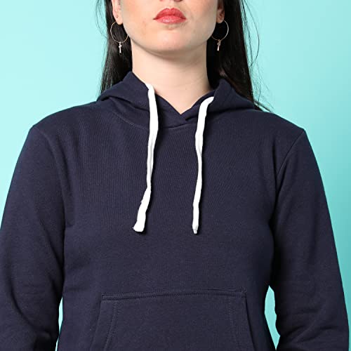 Image of PINACOLADA Women's Sweatshirt with Hoodie Regular Fit for Casual Wear | Cotton Blend Fabric | Hoodie Sweatshirt Crafted with Comfort Fit and High Performance for Everyday Wear