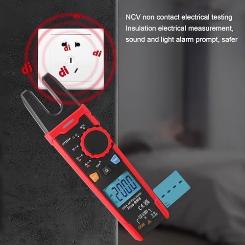 Multímetro Pinza Digital Medidor Voltaje Detector Medición Automática Rango Pantalla LCD Mide Corriente AC DC Voltaje Temperatura miniatura 6