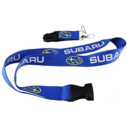 SUBARU Keychain Lanyard (Blue with Yellow Logo)
