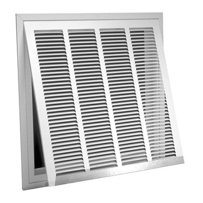 326W20X20 Lanced Return Air Filter Grille, Steel, White, 20 x 20-In. - Quantity 1