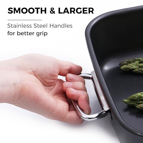 image for HONGBAKE Lasagna Pan 3 Inch Deep, 15x10