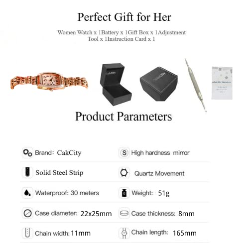 Cakcity Fashion Retro Square Watches For Women Ladies Watch Classic Roman Numeral Analog Quartz Wrist Watch Glitter Crystal Stainless Steel Women Watches #TOP7