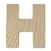 RAYHER 6214000Â 5X1Â CM Wooden LettersÂ â€“Â H