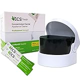 TCS & Sonic Cleaner ~ 24 Weekly Sachets Concentrated Cleaner for Flexible Dentures, Retainers and Dental Appliances (No Batteries)