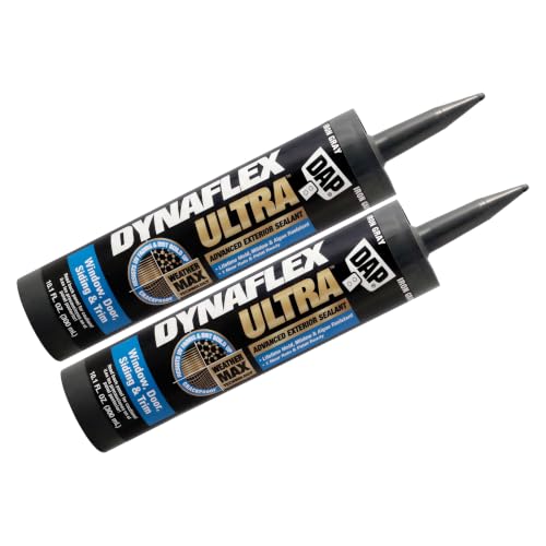 DAP Dynaflex Ultra Advanced Exterior Sealant, Iron Gray, 10.1 Oz (7079818215) (Pack of 2)