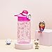 Zak Designs DreamWorks Gabby's Dollhouse Sage Water Bottle For School or Travel, 16oz Durable Plastic Water Bottle With Straw, Handle, and Leak-Proof, Pop-Up Spout Cover (Pandy Paws)