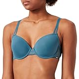 HUBER Damen hautnah Micro Lace T-Shirt-BH, Dark Teal, Normal