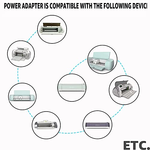 Power Cord Replacement 18V 3A Dccharger Compatible With Cricut Cutting Machine Explore Air 2/Maker/Explore/Explore Air/Explore One/Expression/Expression 2/Create/Cake/Mini/Cake Mini/Original #TOP5