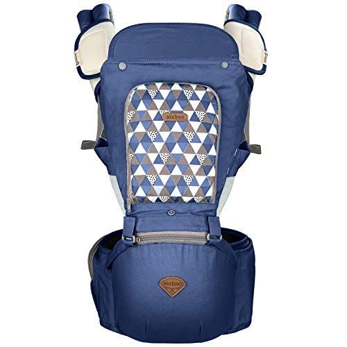 BeeViuc Ergonomische babydrager zacht katoen voor- en achterdrager met afneembare capuchon voor alle seizoenen… - Image 3