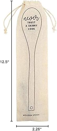Miniatura 7 de Santa Barbara Design Studio Cuchara de madera de azúcar de mesa, 12.5 pulgadas de alto, paz. amor. Hornea