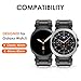WINGLE Compatible for Galaxy Watch 8/8 Classic Band Samsung Galaxy Watch 8 44mm 40mm 46mm Men Sport Bands Military Rugged Durable Armor Silicone Rubber Strap Stainless Steel Metal Connector, Black
