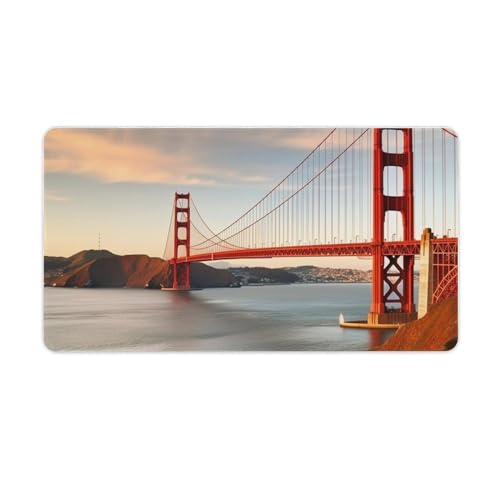 Tapis de souris de jeu Golden Gate Bridge 40x75 cm imperméable