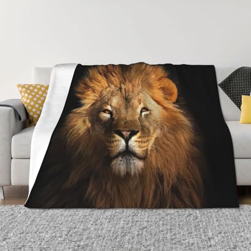 Couverture de lit microfibre de qualité supérieure imprimé lion majestueux - 4