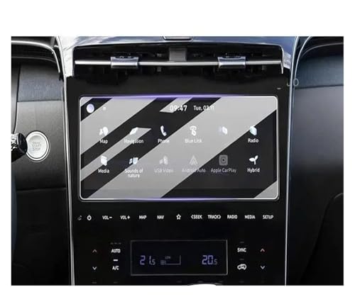 Verre Trempé Anti-Rayures pour Écran LCD Hyundai Tucson NX4 2021-2023